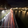 The river Seine at night